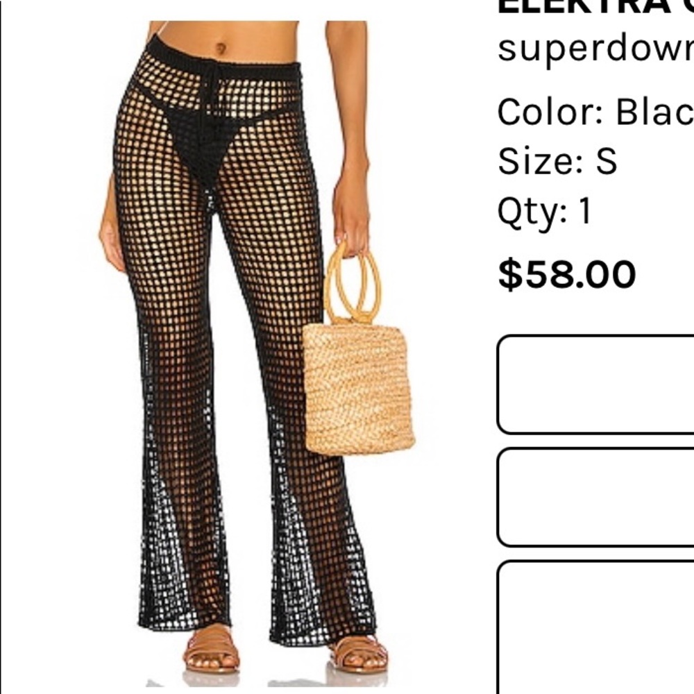 Superdown crochet pant
